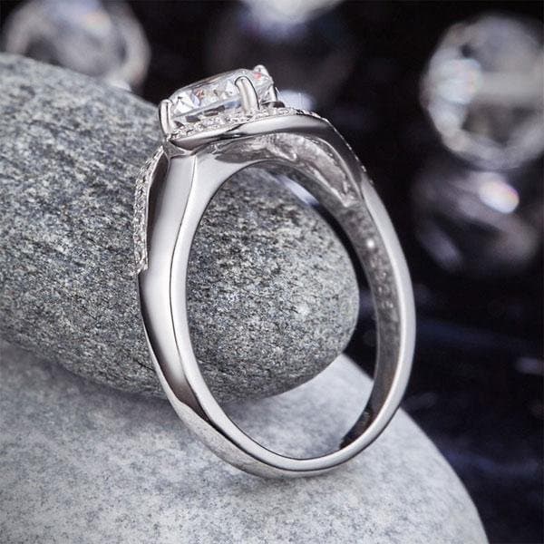Twist Curl 1.25 Ct Created Diamond Ring