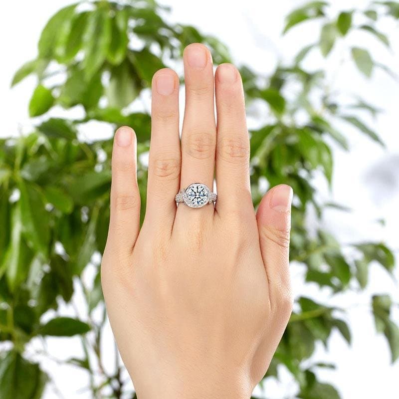 Vintage Style Art Deco Sterling Silver Promise Ring