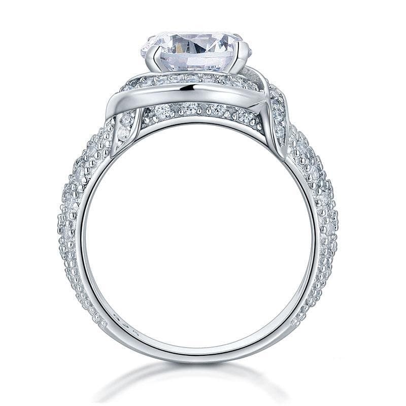 Vintage Style Art Deco Sterling Silver Promise Ring