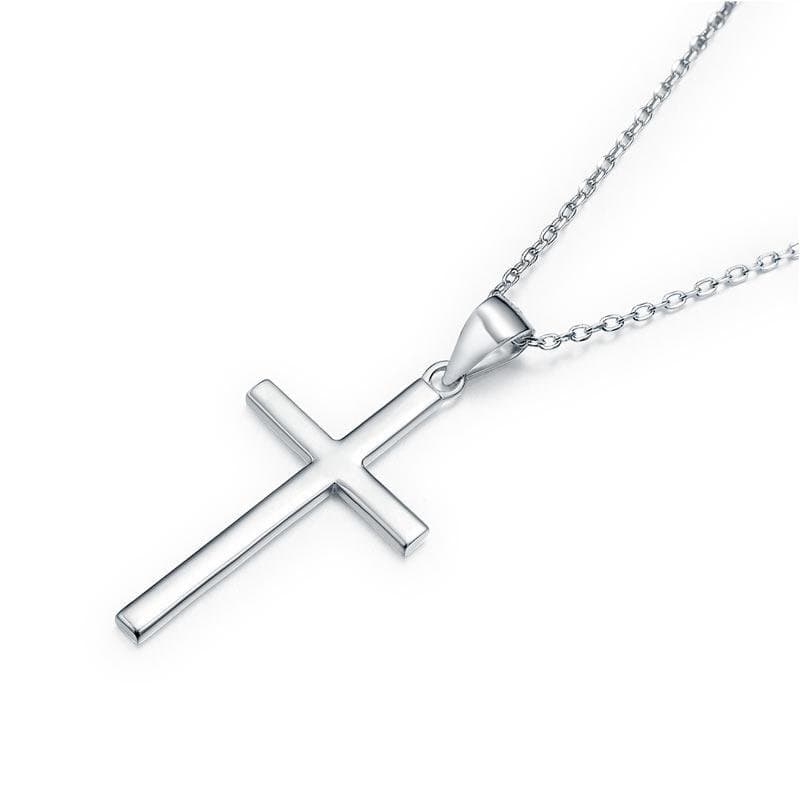 Cross Pendant Necklace Solid