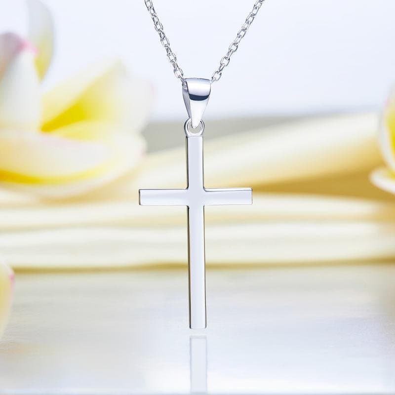 Cross Pendant Necklace Solid