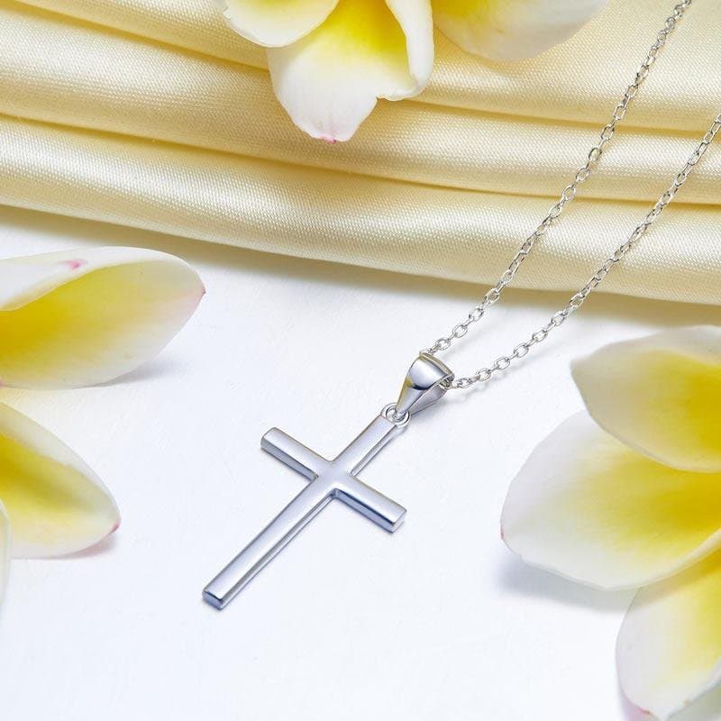 Cross Pendant Necklace Solid