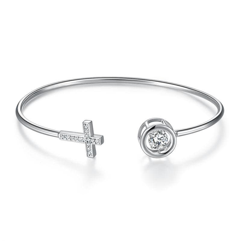 Dancing Stone Cross Bangle
