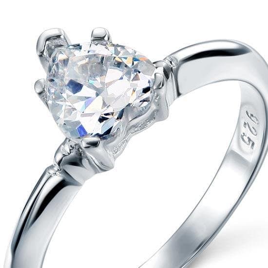 1.5 Carat Heart Cut Created Diamond Ring
