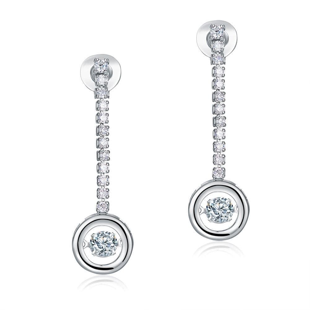 Dancing Stone Earrings Dangle Drop