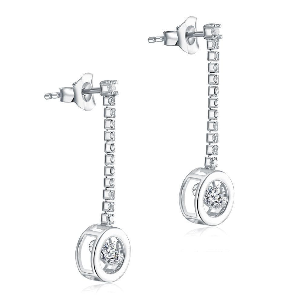 Dancing Stone Earrings Dangle Drop