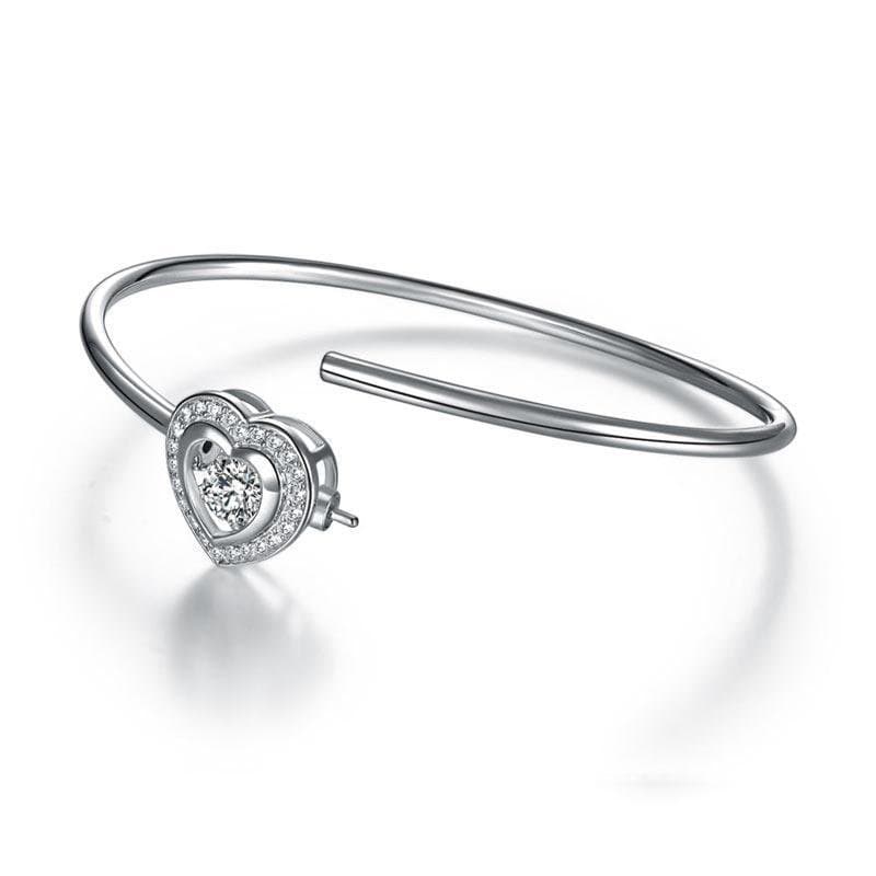Dancing Stone Heart Bangle