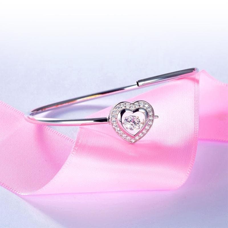 Dancing Stone Heart Bangle