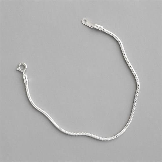 2mm Snake Chain 925 Sterling Silver Bracelet