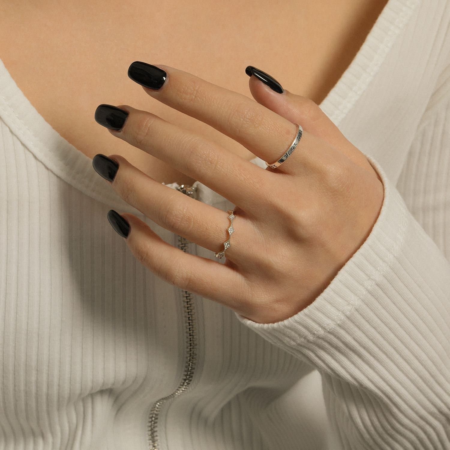 Vintage Greek Alphabet 925 Sterling Silver Adjustable Ring
