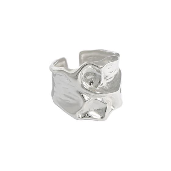 Irregular Bump 925 Sterling Silver Adjustable Ring