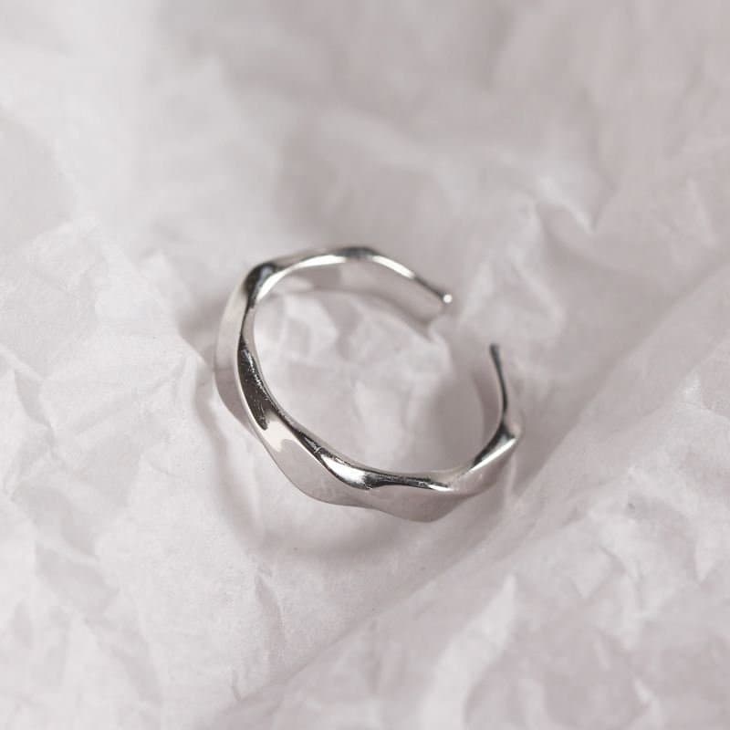 Twisted 925 Sterling Silver Adjustable Ring