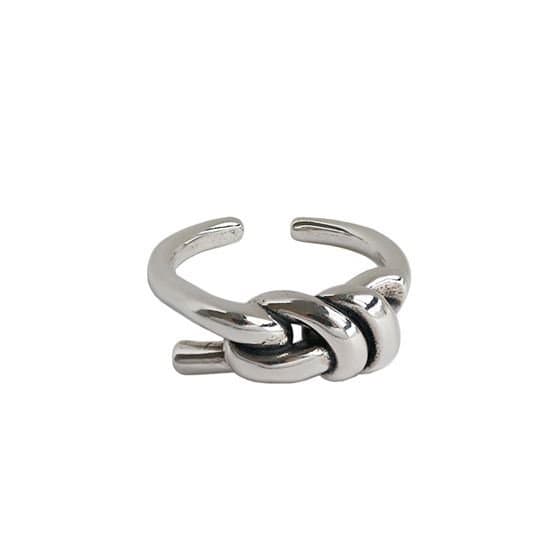 Vintage Knot 925 Sterling Silver Adjustable Ring
