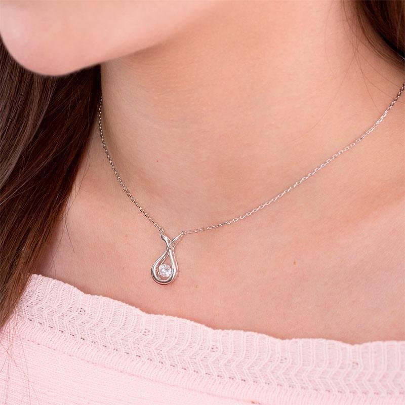 Dancing Stone Water Drop Necklace