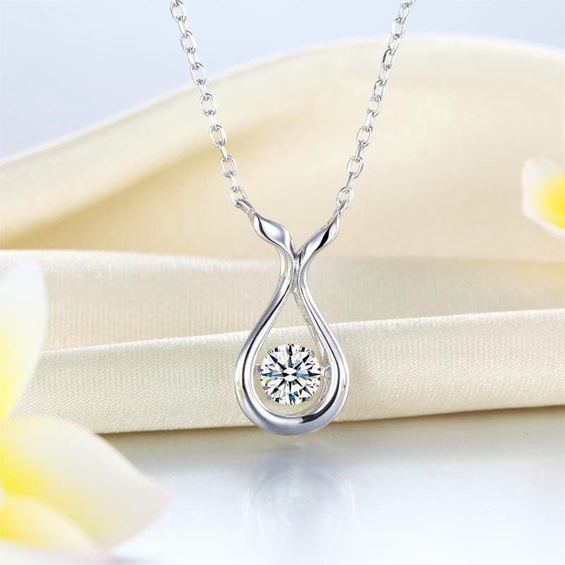 Dancing Stone Water Drop Necklace