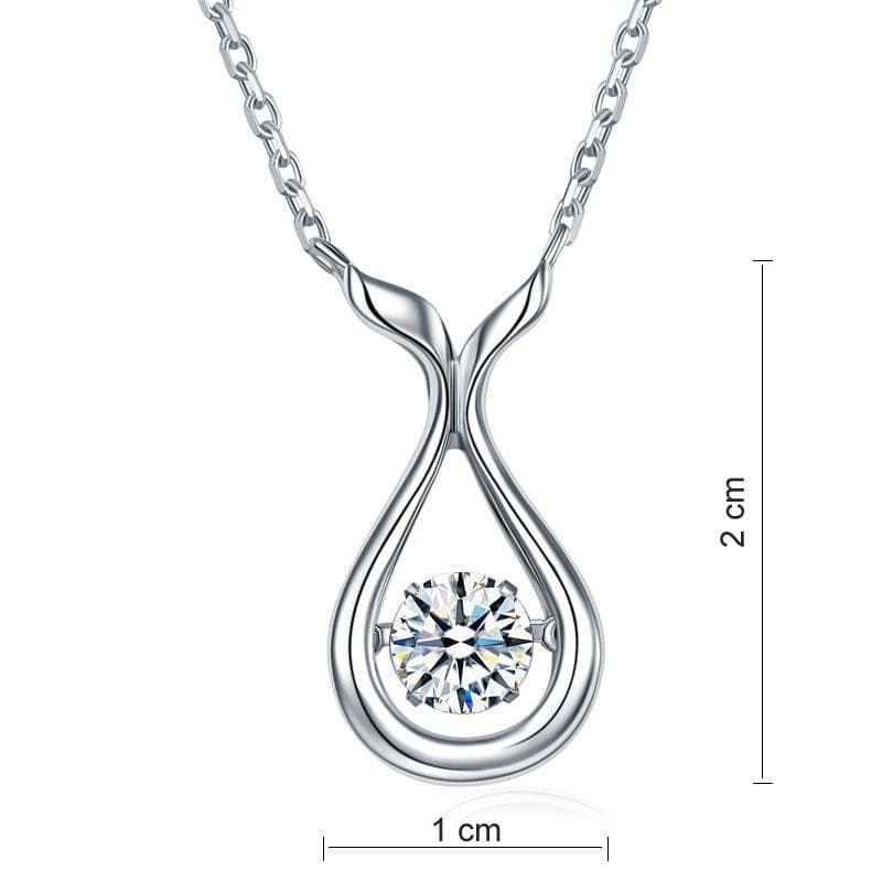 Dancing Stone Water Drop Necklace