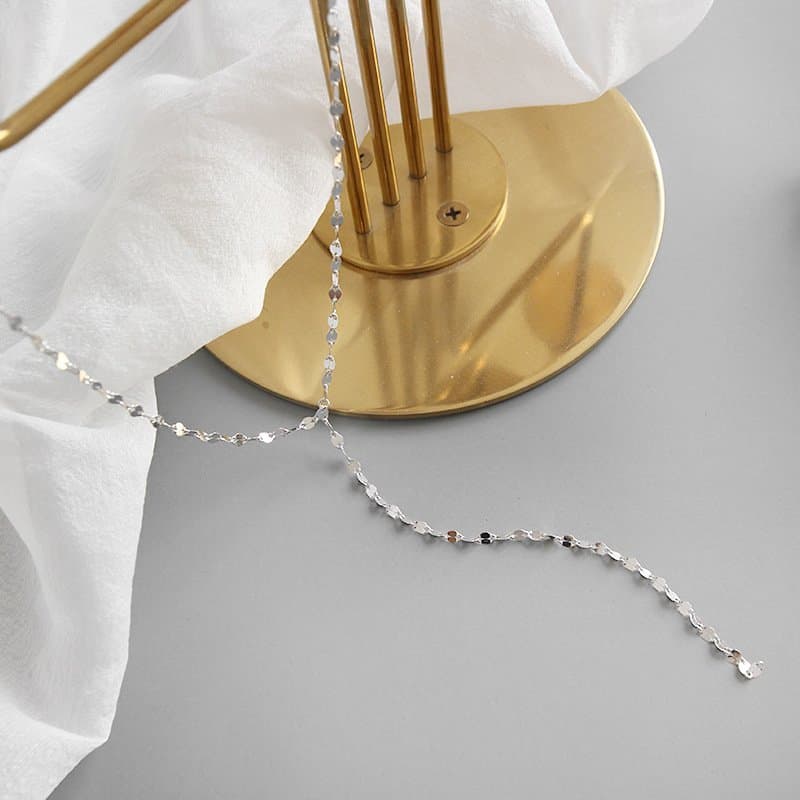Hollow Chain Y Shape 925 Sterling Silver Necklace