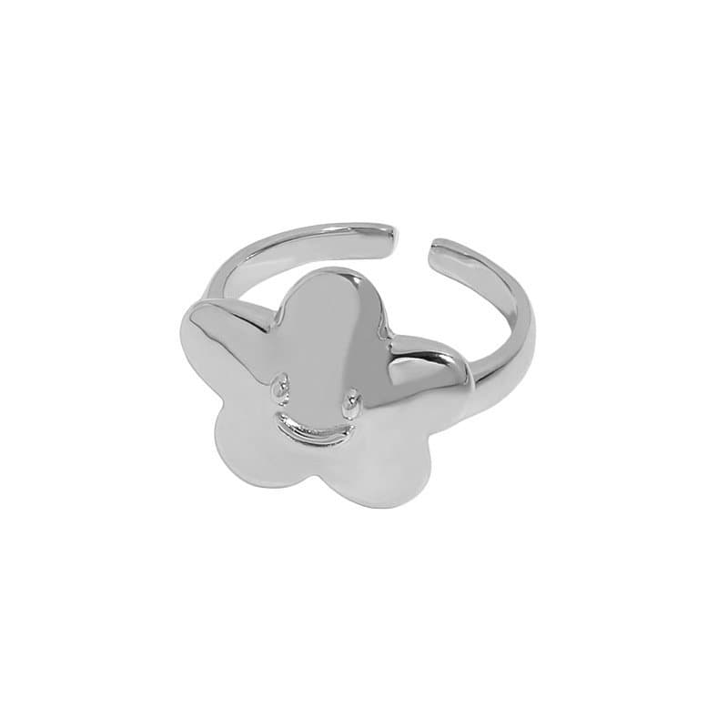 Cloud Smile 925 Sterling Silver Adjustable Ring