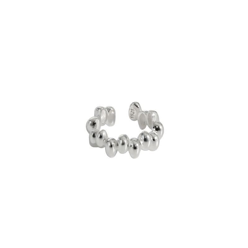 Beads 925 Sterling Silver Non-Pierced Earrings