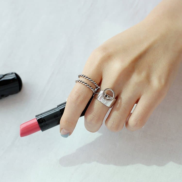 Can Loop 925 Sterling Silver Adjustable Ring