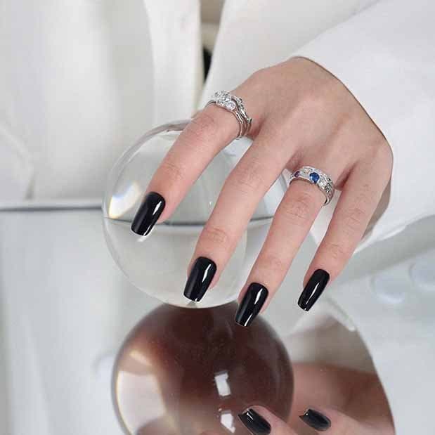 Colourful Irregular CZ 925 Sterling Silver Adjustable Ring