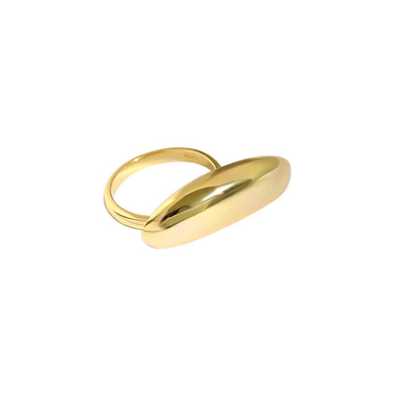 Geometric Irregular 925 Sterling Silver Adjustable Ring
