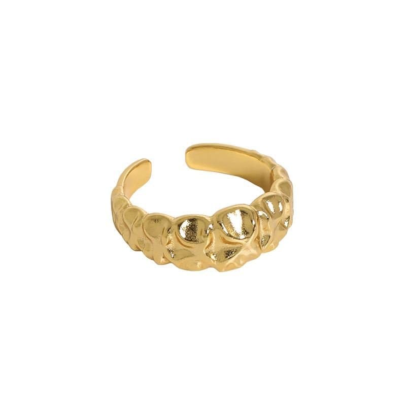 Irregular Bubble 925 Sterling Silver Adjustable Ring
