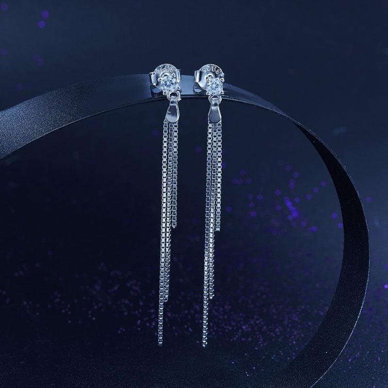Drop Dangle Sterling Silver Earrings