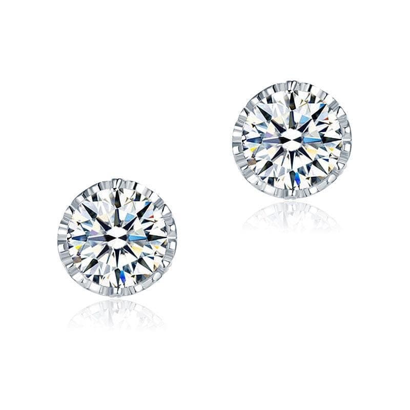 1.5 Carat Vintage Style Stud Earrings