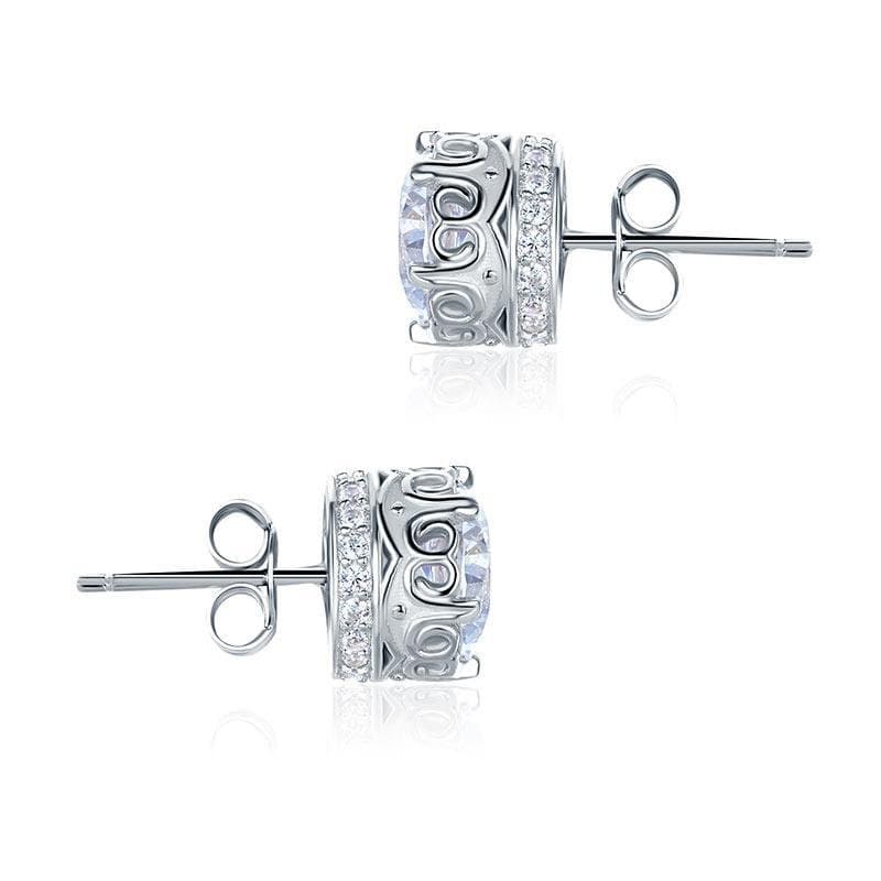 1.5 Carat Vintage Style Stud Earrings