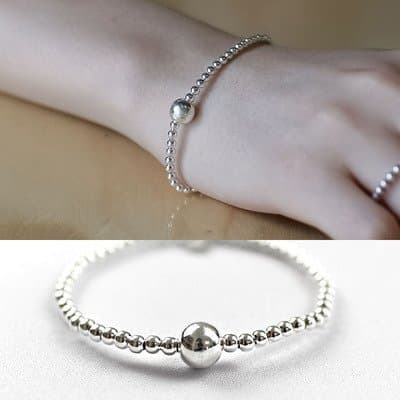Beads 925 Sterling Silver Bracelet