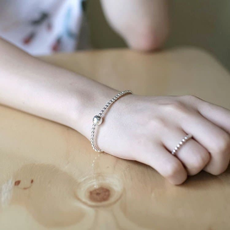 Beads 925 Sterling Silver Bracelet
