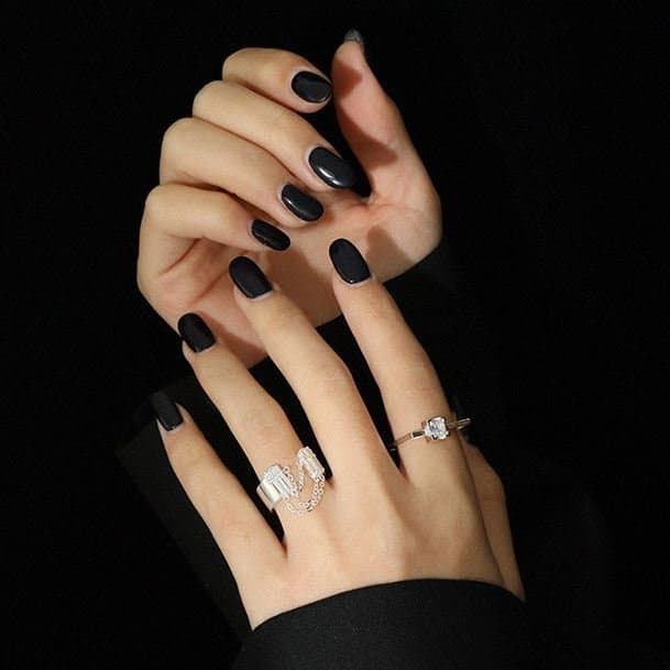 Geometric Square CZ 925 Sterling Silver Adjustable Ring