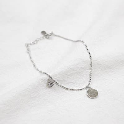 CZ Love Letters 925 Sterling Silver Bracelet