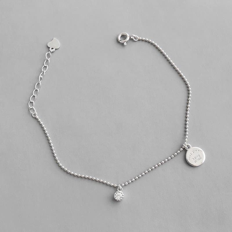 CZ Love Letters 925 Sterling Silver Bracelet