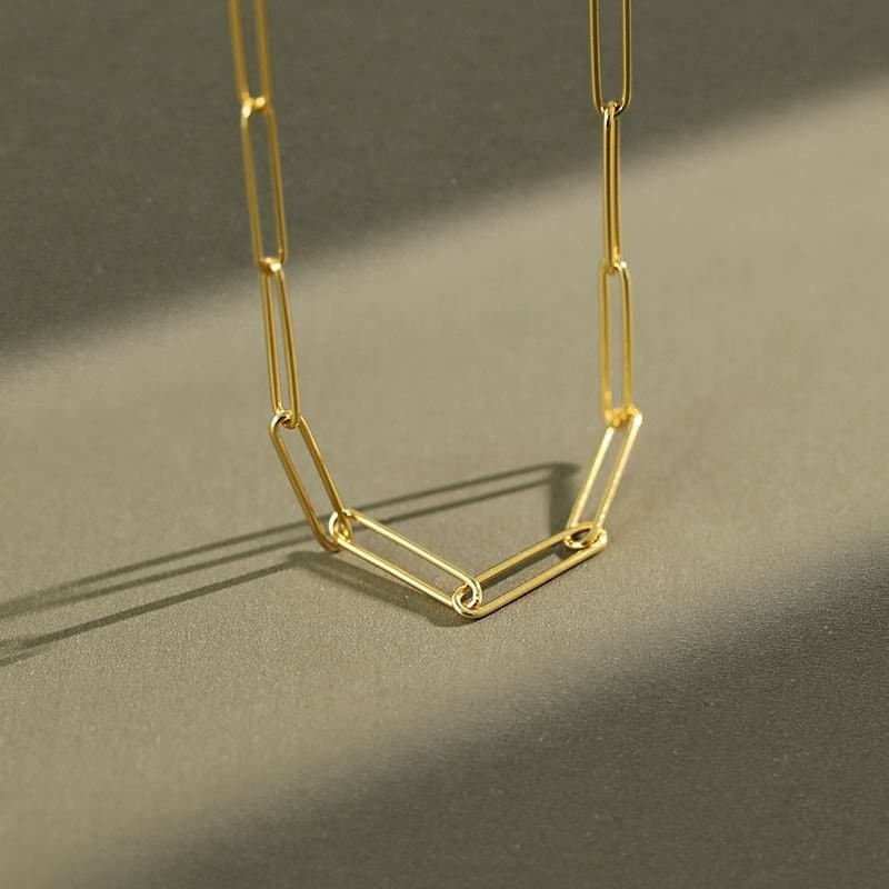 Hollow Chain 925 Sterling Silver Necklace