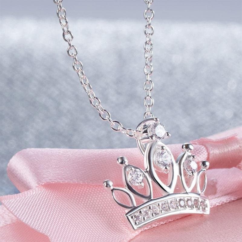 Kids Crown Pendant Necklace