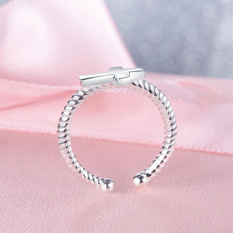 Kids Adjustable Girls Cross Ring