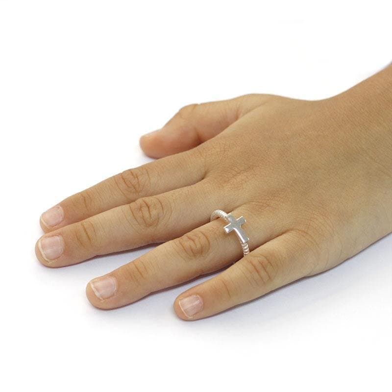 Kids Adjustable Girls Cross Ring