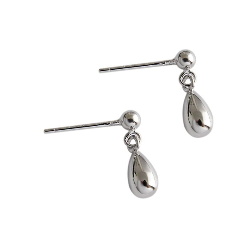 Drop Water Girl 925 Sterling Silver Stud Earrings