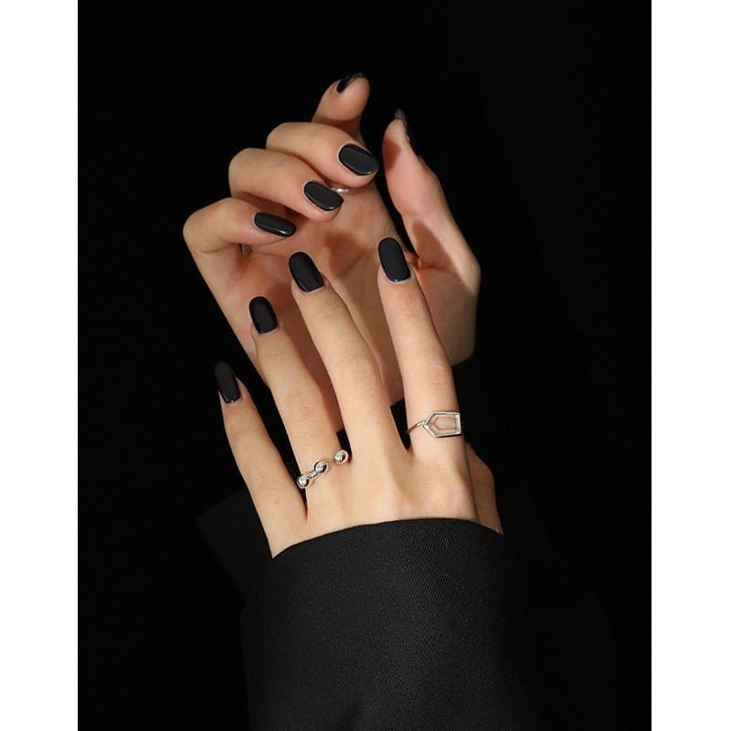 Geometric Three Balls 925 Sterling Silver Adjustable Ring