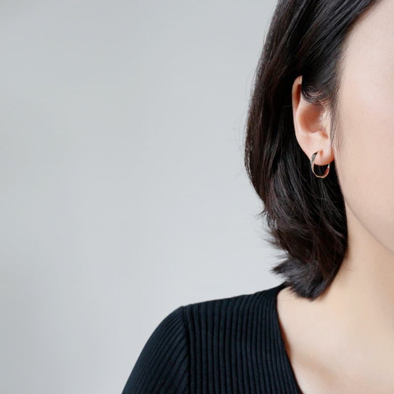 Mobius Twisted 925 Sterling Silver Hoop Earrings