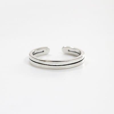 Vintage Double Layer 925 Sterling Silver Adjustable Ring