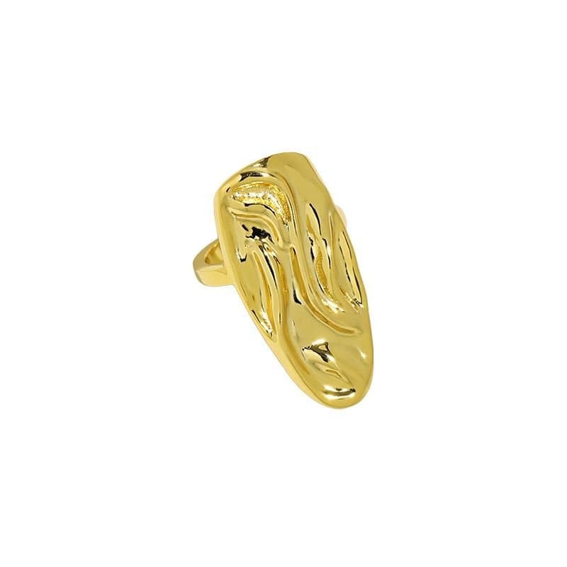 Nail 925 Sterling Silver Adjustable Ring