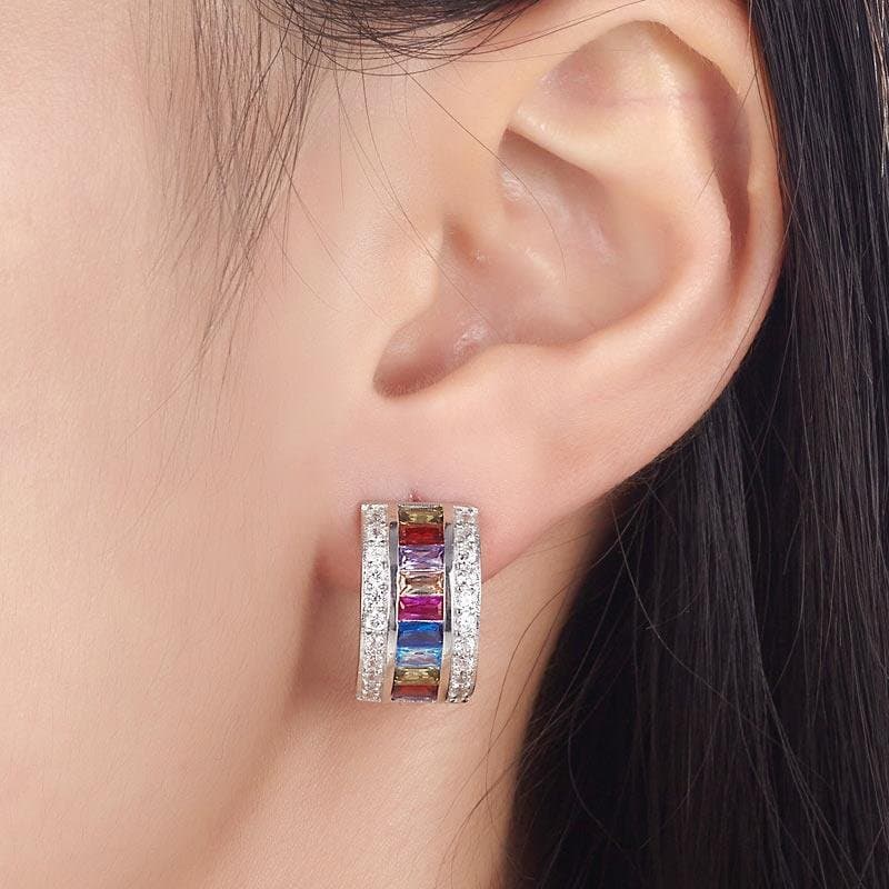 Multi-Color Stones Earrings