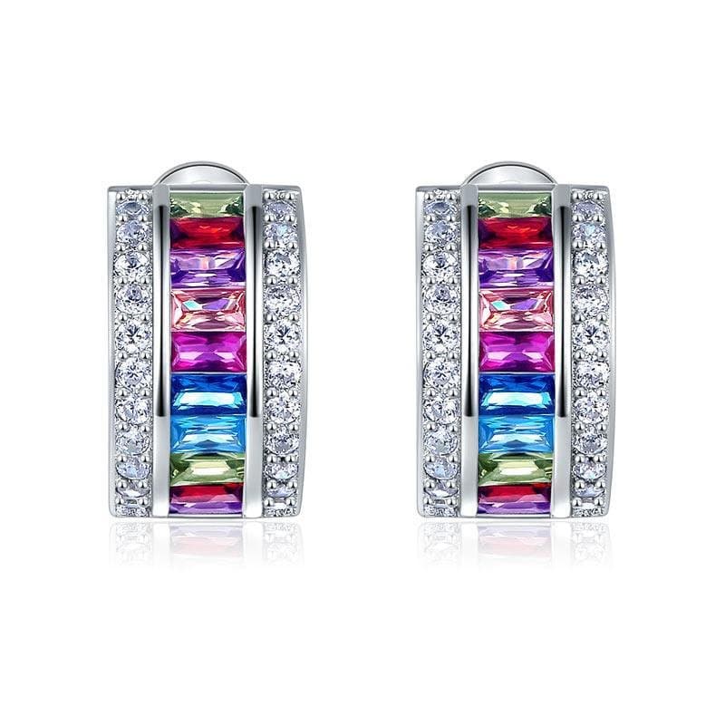 Multi-Color Stones Earrings