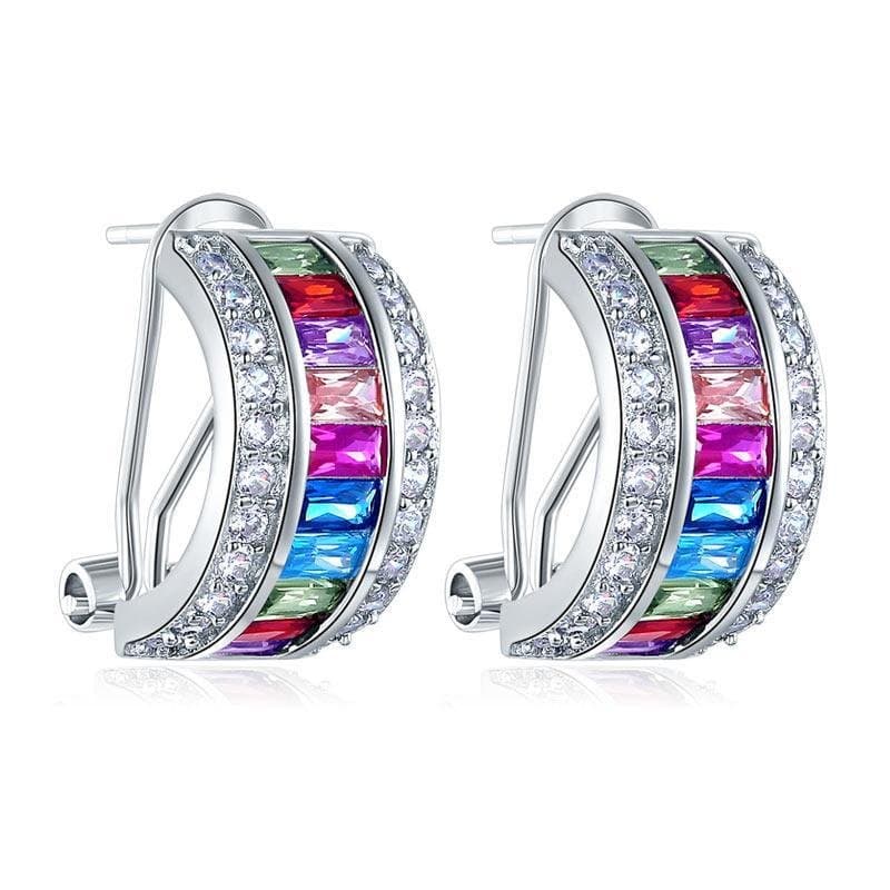 Multi-Color Stones Earrings