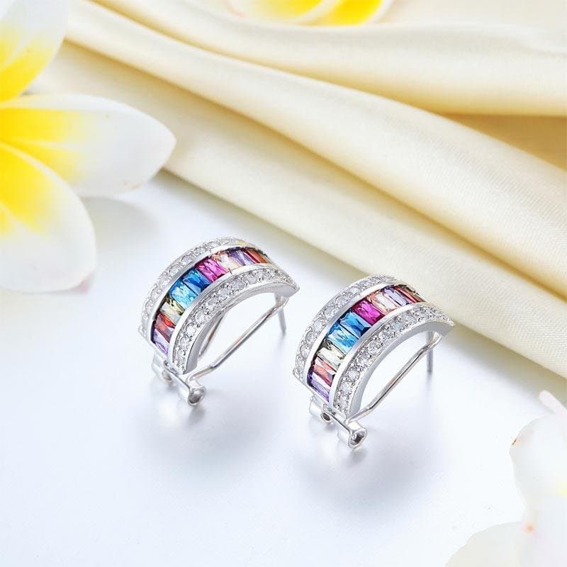 Multi-Color Stones Earrings