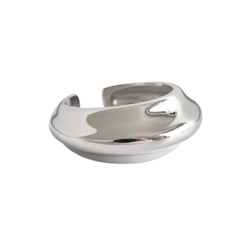 Geometric Airship 925 Sterling Silver Adjustable Ring