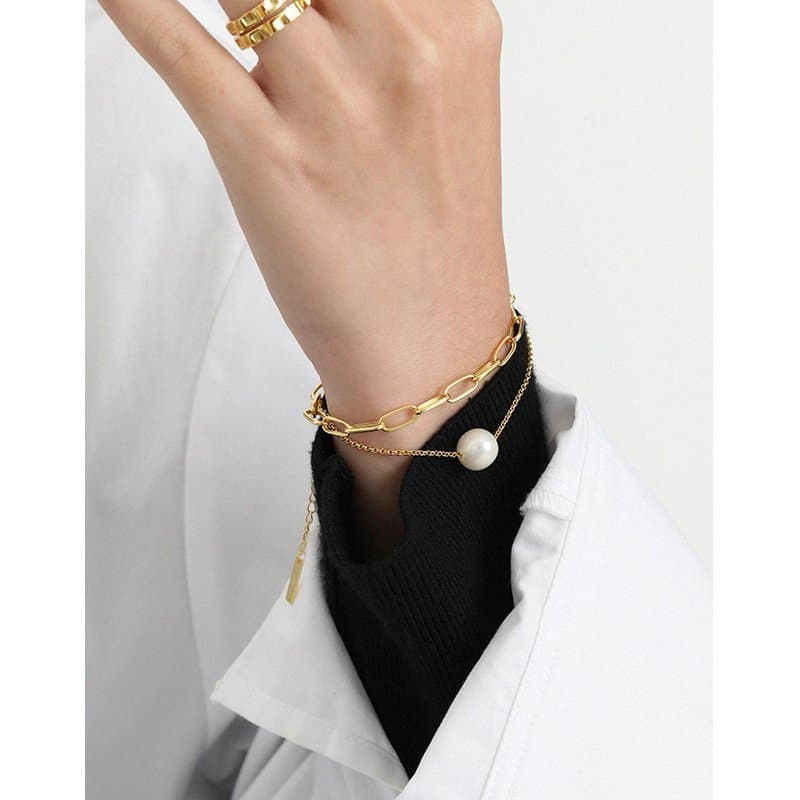 Classic Hollow Chain 925 Sterling Silver Bracelet